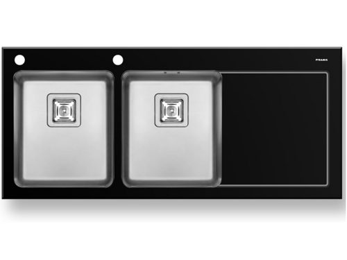 Chậu rửa bát inox BOSCH CRYSTALON (116X52) 2B 1D