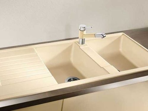 Chậu đá Hafele BLANCOZIA 8S 565.76.659 MÀU VÀNG NHẠT