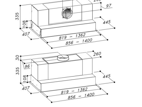 Máy hút âm tủ Dudoff-Aura(HB-S02S90) 3 dudoff aura hb s02s90 1