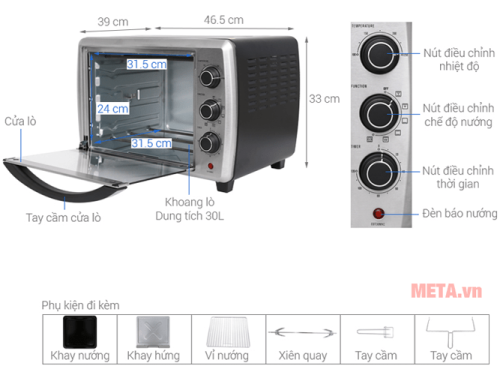 Lò nướng Electrolux EOT30MXC