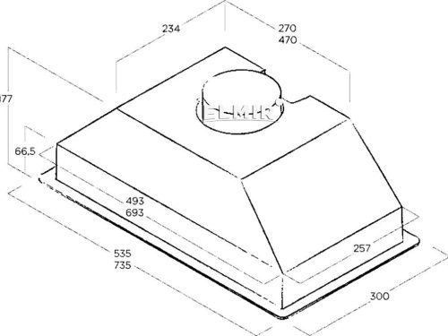 Máy hút mùi Elica ERA S IX/A/72 4 hut mui elica era s ix a 72 1