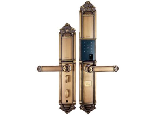 Khóa cửa điện tử Demax SL822 Gold cho đại sảnh - biệt thự
