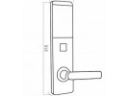 Kích thước của Khóa điện tử Kassler KL-393