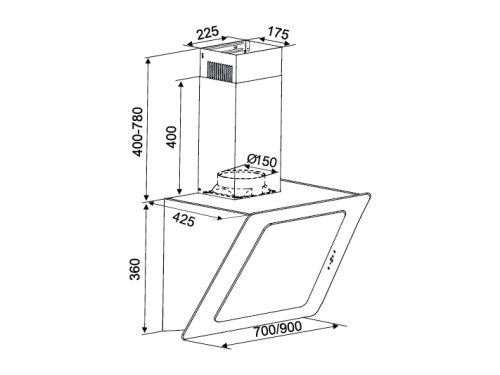 kocher k 2080v 90cm 1