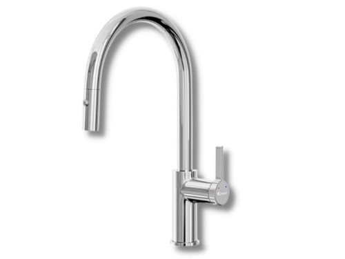 Vòi rửa bát rút dây Konox Alto Chrome