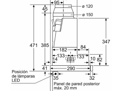thông số kỹ thuật của Máy Hút Mùi Bosch DFS097K51