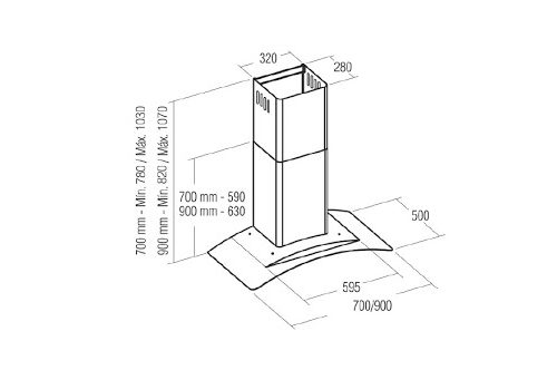 may hut mui cata kyros tc3v 700 glass a 2