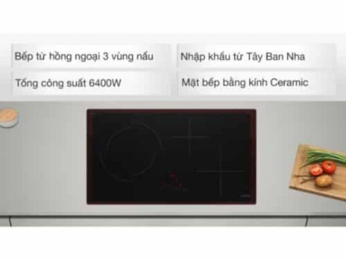 Tính năng bếp điện từ 3 vùng nấu Hafele HC-M773D 536.61.705