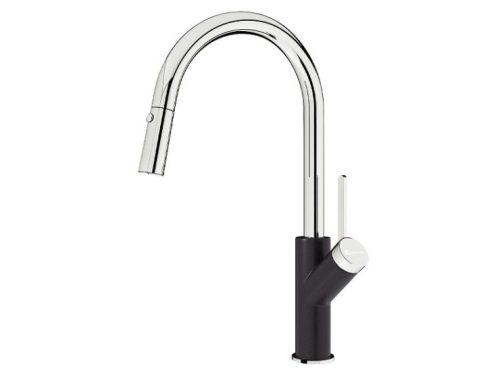 Vòi rửa bát Konox rút dây Ponte Black