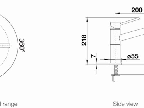 Vòi rửa bát Blanco ALTA Alu 3 voi rua blanco alta alu 1