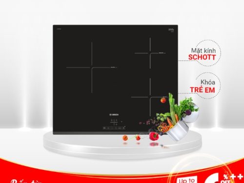 COMBO 11: Bếp Từ Bosch PUC631BB2E + Máy hút mùi Bosch + Chậu rửa bát Bosch Blanco LEXA 8 Rock Grey + Vòi rửa bát Bosch