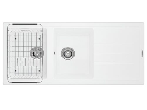 Chậu rửa bát Konox Granite Sink Phoenix 1160 – White Silver