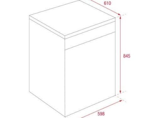 Kích thước của Máy rửa bát độc lập Teka LP8 650 SS TTH