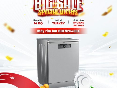 Máy rửa bát Beko BDFN26430X