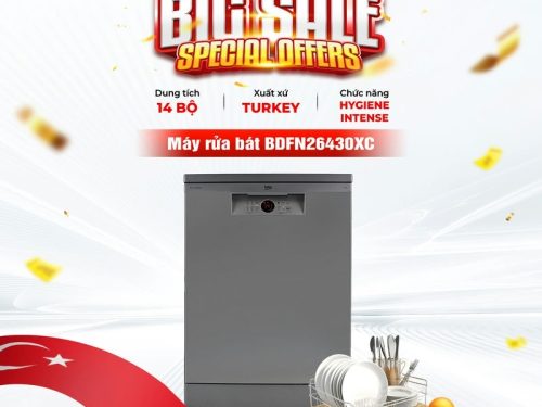 Máy rửa bát Beko BDFN26430XC