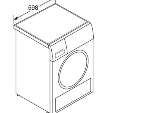 Máy sấy quần áo Bosch WTW85560BY 4 Kích thước của Máy sấy quần áo Bosch WTW85560BY