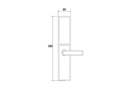 Kích thước của Khóa cửa thông minh Demax SL621 AC