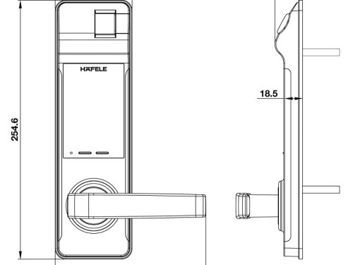 khoa dien tu hafele el7700 tcs 912.05.583 2