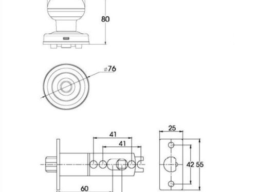 kích thước Khóa cửa vân tay Demax SL106 YL