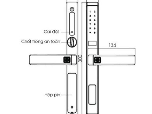 Khóa cửa điện tử chống nước Demax SL588 GS Lux 3 sl588 gs lux 1