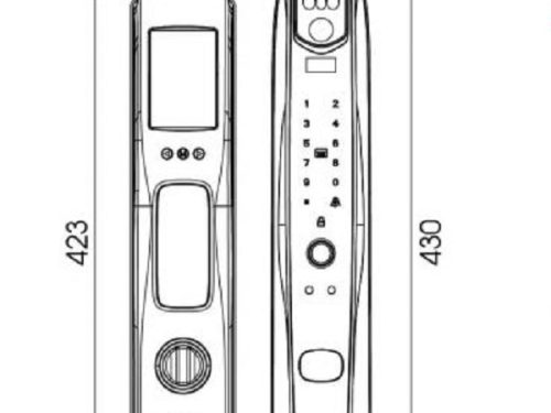 Khóa cửa điện tử nhận diện khuôn mặt Face ID - 3D Demax SL920 GS App Wifi 3 sl920 gs app wifi 1
