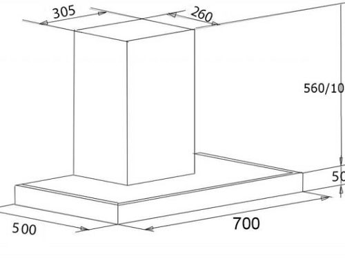 kích thước Máy Hút Mùi Chefs EH-R107E7D