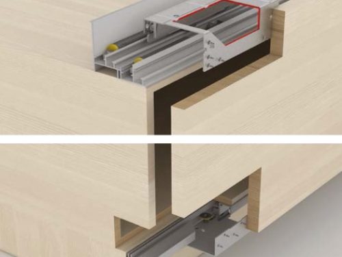 Phụ kiện cửa trượt 2 cánh Hafele 406.78.026