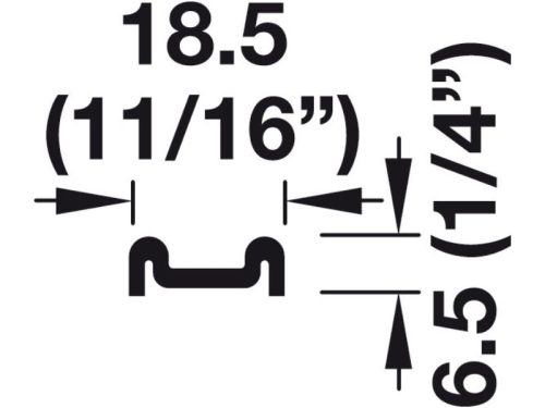Ray cố định bánh xe trượt Hafele 415.12.605