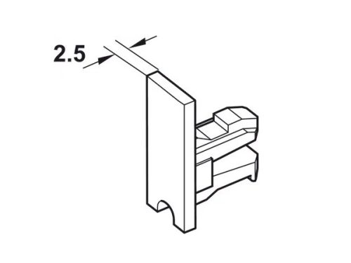 Miếng che cuối (loại kín) Hafele 415.13.020