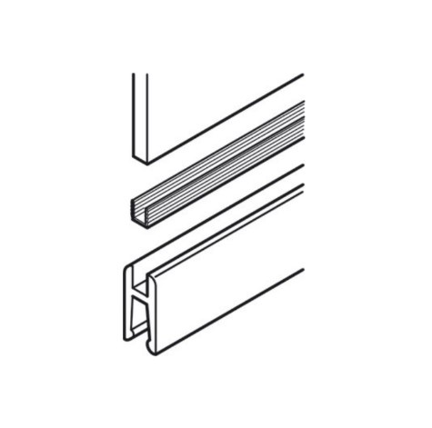 415-13-622 Thanh chia lắp gài cho cửa kính Hafele 415.13.622