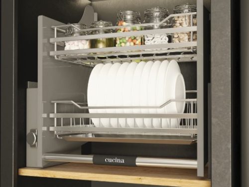 Bộ rổ bát đĩa di động Hafele Lento 504.76.407 800mm