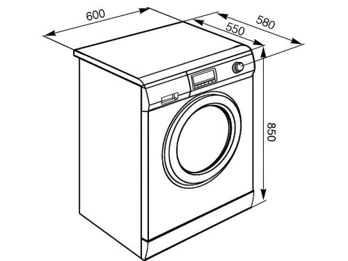 Máy giặt kết hợp sấy 7kg Smeg LSF147E 536.94.567