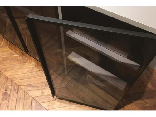 Tay nắm thanh nhôm màu bạc Hafele 563.58.913