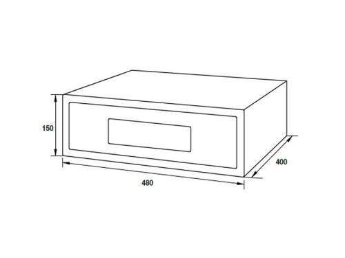 Thiết kế của Két Sắt Âm Tủ Hafele 836.28.550