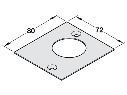 Nắp che trục xoay Hafele 932.10.602