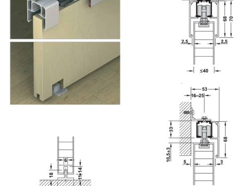Phụ kiện cửa trượt Slido Classic 120-O Hafele 940.82.253