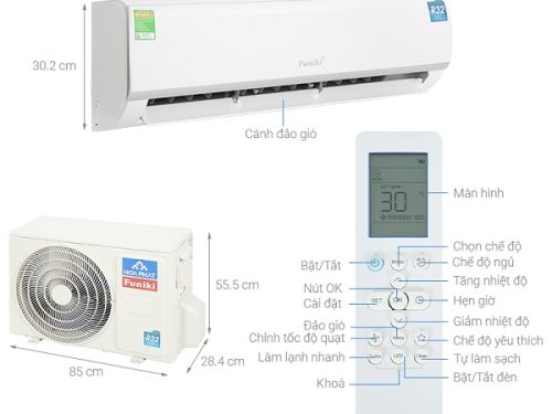 thông số kỹ thuật Điều Hòa 1 chiều Funiki HSC18TMU