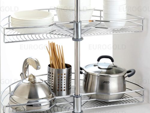 Mâm xoay inox nan tròn 180° Eurogold EP180A