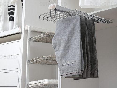 Móc treo quần âu ray giảm chấn Eurogold EUA7110