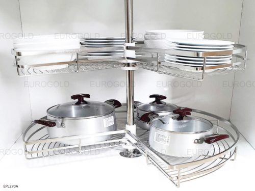 Mâm xoay inox vuông mạ Eurogold TR270A/C