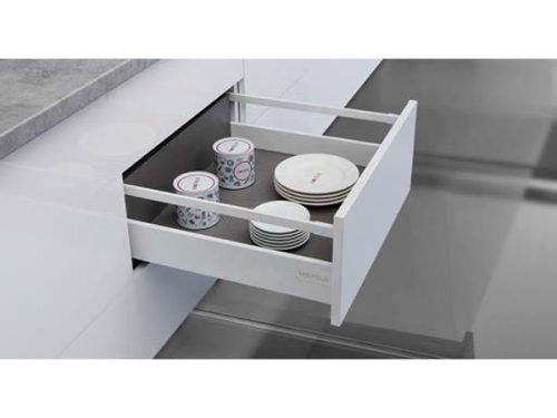 Ray hộp Hafele 552.55.706 Alto-S H80 mm màu trắng mờ