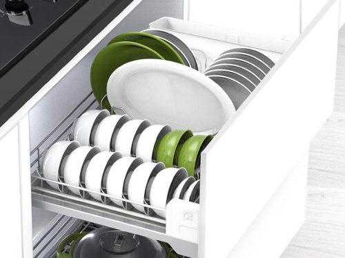 Rổ bát đĩa cho ngăn kéo trên Hafele 545.14.926, 500mm