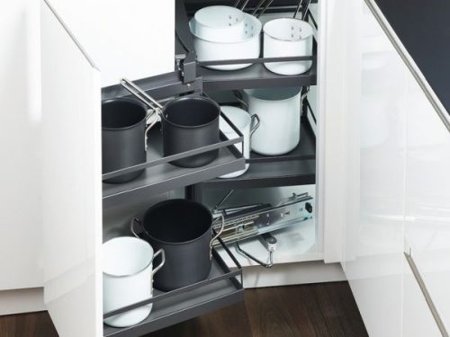 Phụ kiện kệ xoay, khung rổ Magic Corner, bên phải Hafele 546.17.233