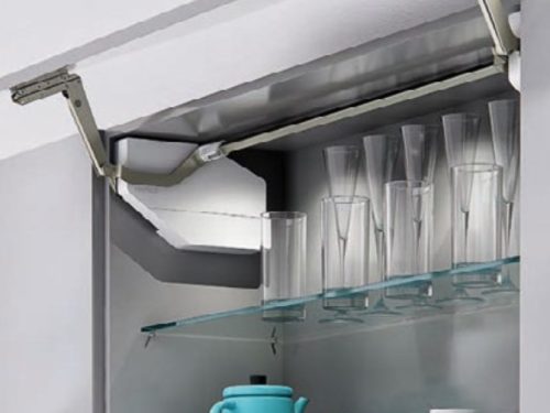 Bộ tay nâng Free Swing E Hafele 372.29.715 xám