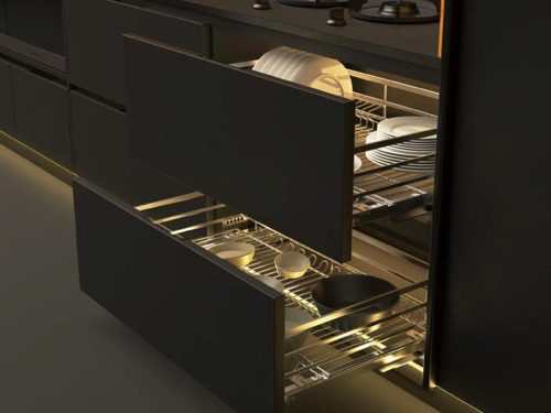 Bộ rổ xoong nồi Cappella Hafele 549.08.027 Inox 304