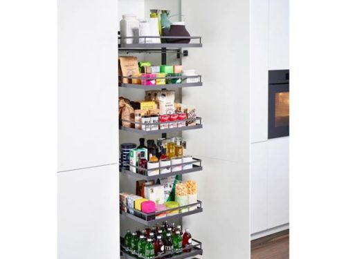 Kệ đựng thực phẩm 5 tầng Kessebohmer Tandem Solo Hafele 549.77.494