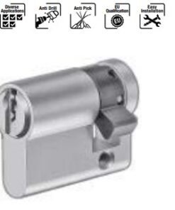 Ruột khóa 1 đầu Hafele 916.00.604, 50.5mm Đồng thau