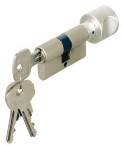 Ruột khóa 1 đầu chìa, 1 đầu vặn Hafele 916.08.183, 71mm Đồng thau