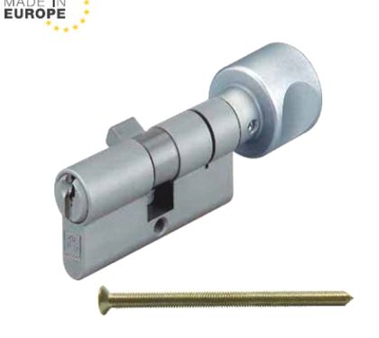 Ruột khóa 1 đầu chìa, 1 đầu vặn Hafele 916.08.705, 91mm Đồng thau