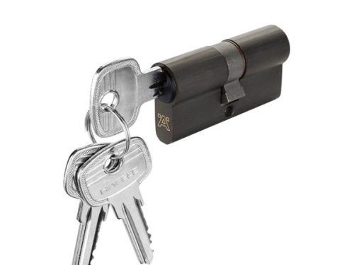 Ruột khóa 2 đầu chìa Hafele 916.63.900, 61mm Đồng thau